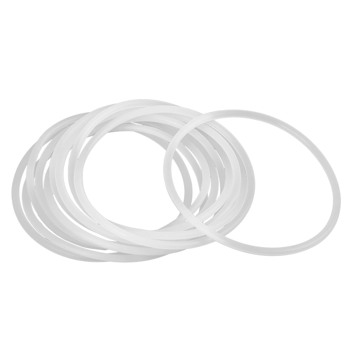 Harfington Silicone O-Rings, 75mm OD 68.8mm ID 3.1mm Width VMQ Seal Gasket for Compressor Valves Pipe Repair, White, Pack of 10