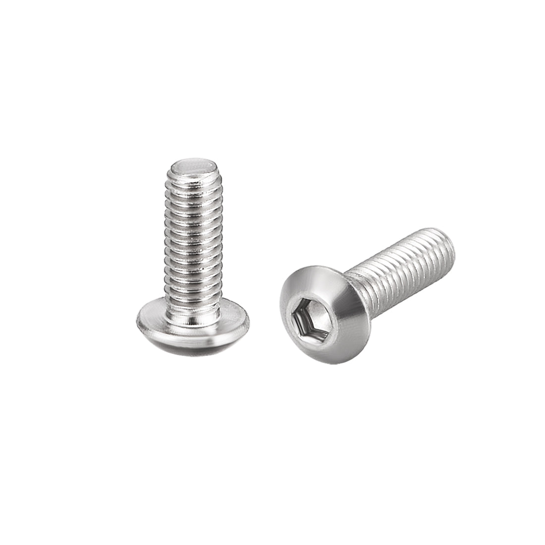 uxcell Uxcell M3x8mm Machine Screws Hex Socket Round Head Screw 304 Stainless Steel Fasteners Bolts 20pcs