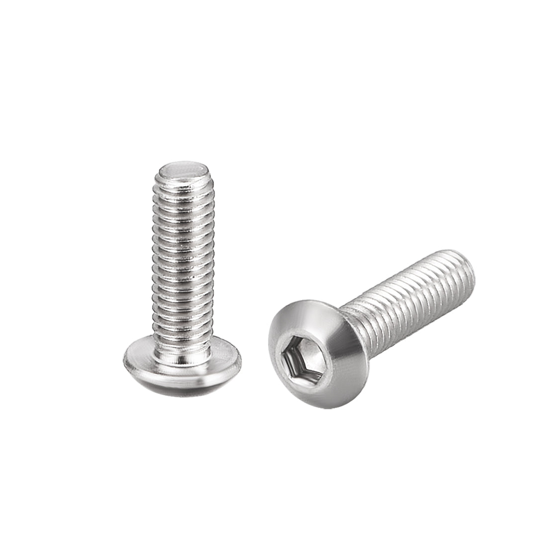 uxcell Uxcell M3x10mm Machine Screws Hex Socket Round Head Screw 304 Stainless Steel Fasteners Bolts 20pcs