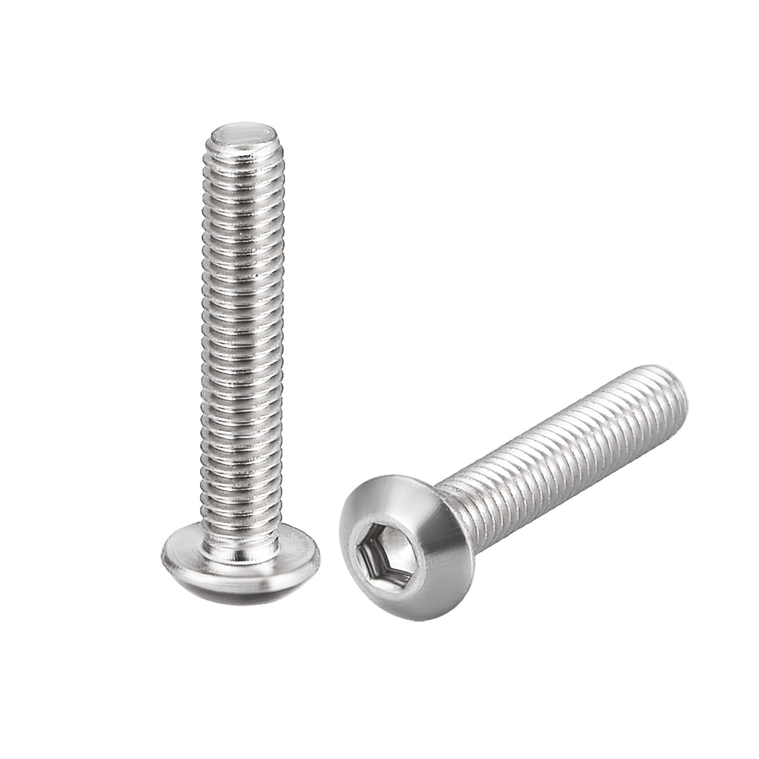 uxcell Uxcell M3x16mm Machine Screws Hex Socket Round Head Screw 304 Stainless Steel Fasteners Bolts 20pcs