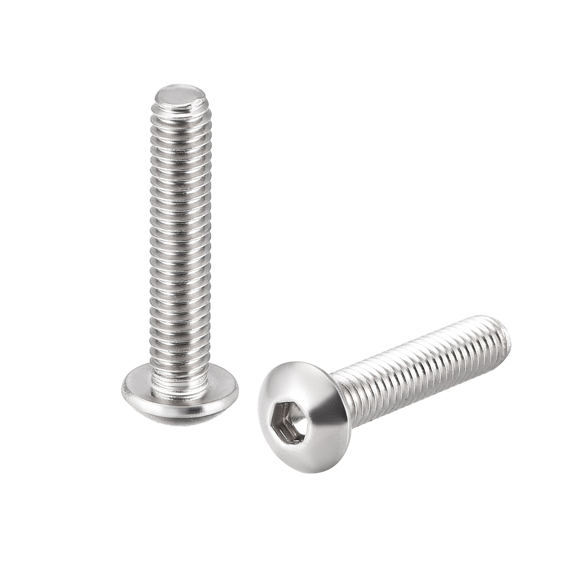 uxcell Uxcell M4x20mm Machine Screws Hex Socket Round Head Screw 304 Stainless Steel Fasteners Bolts 20pcs