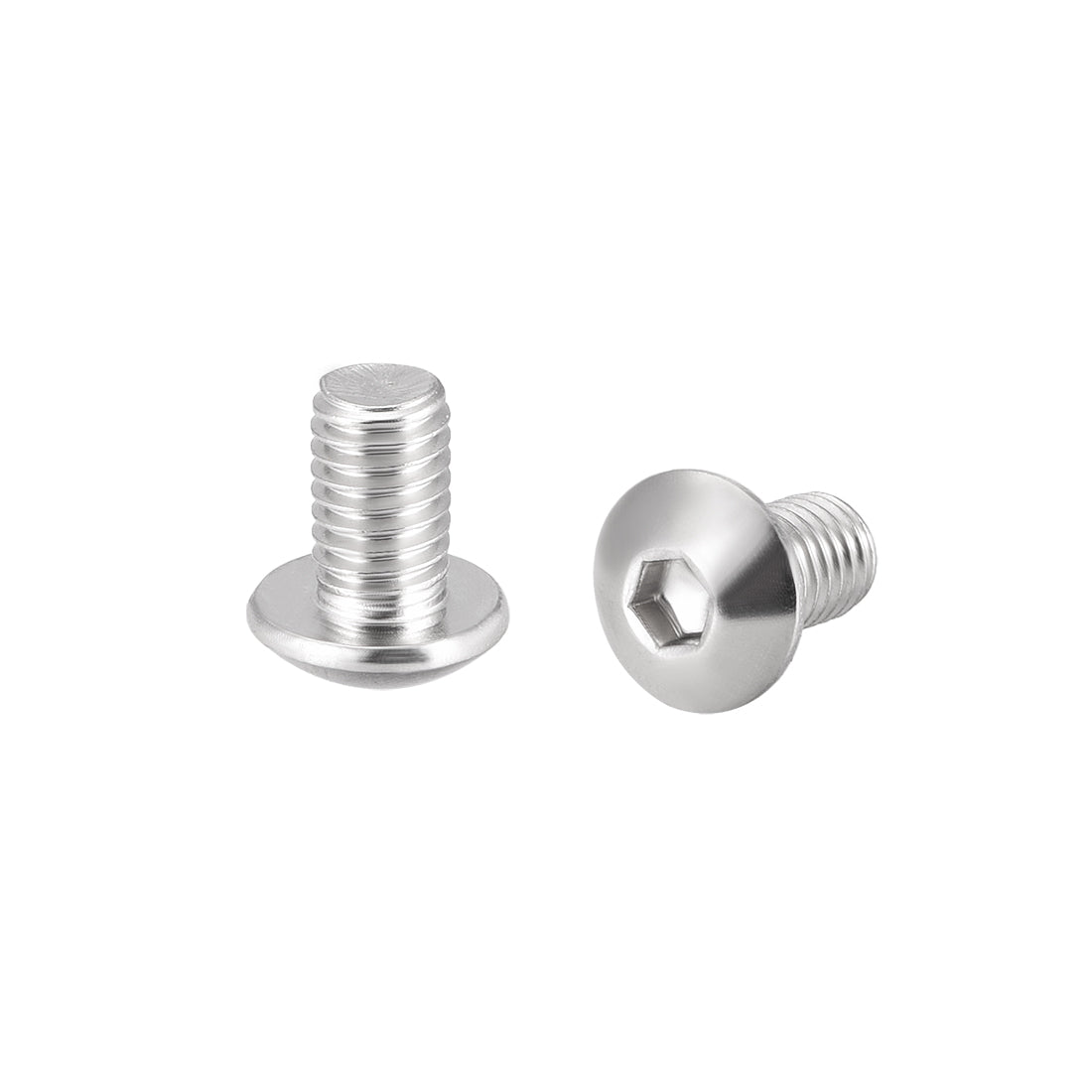 uxcell Uxcell M5x8mm Machine Screws Hex Socket Round Head Screw 304 Stainless Steel Fasteners Bolts 20pcs