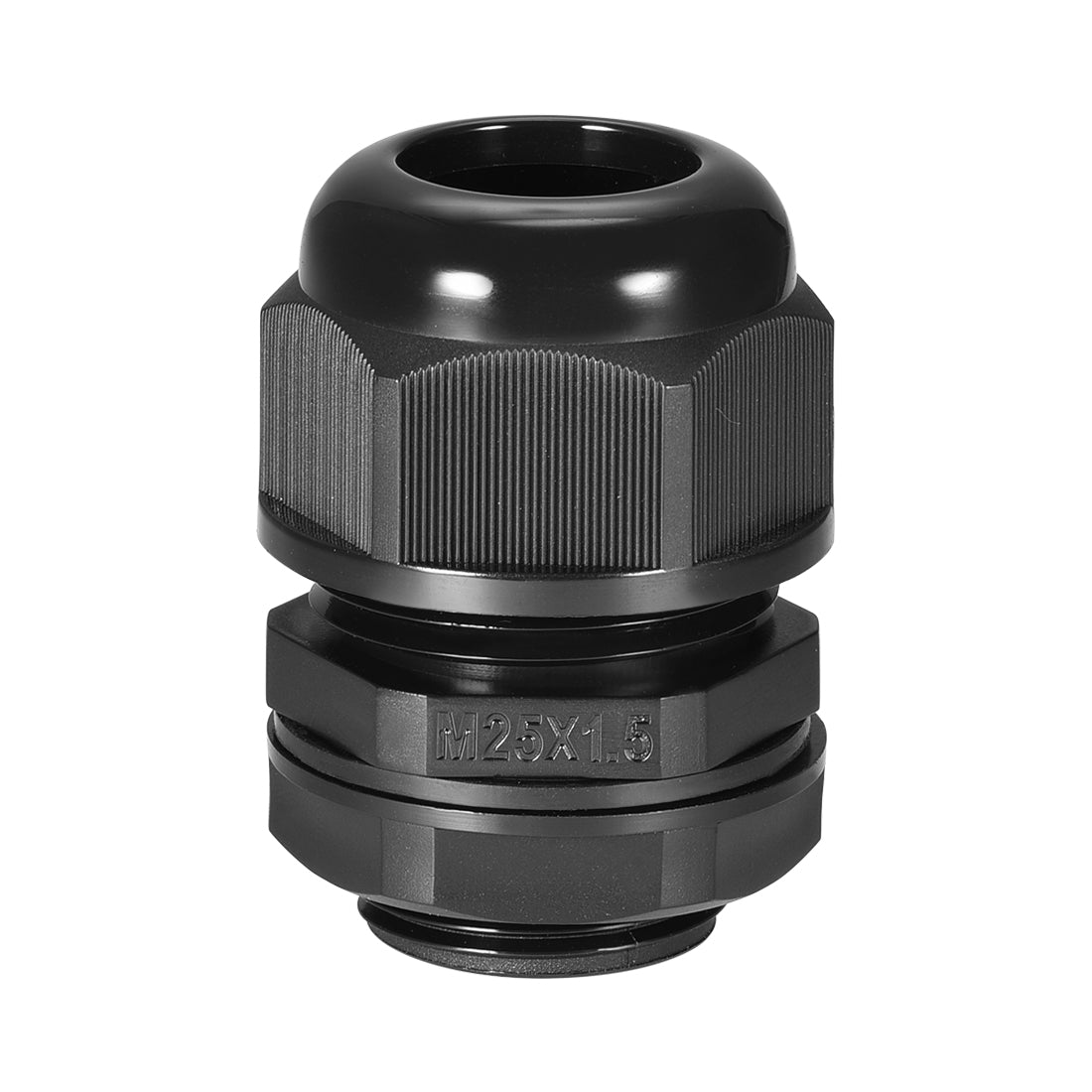 uxcell Uxcell M25 Cable Gland 2 Holes Waterproof IP68 Nylon Joint Adjustable Locknut for 6.4-8.7mm Dia Wire