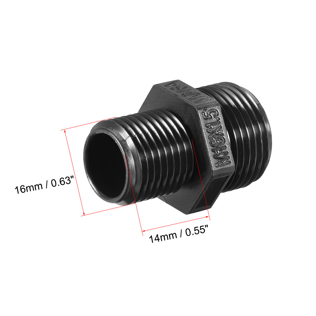 uxcell Uxcell M16 Cable Gland 3 Holes Waterproof IP68 Nylon Joint Adjustable Locknut for 3-4.2mm Dia Wire