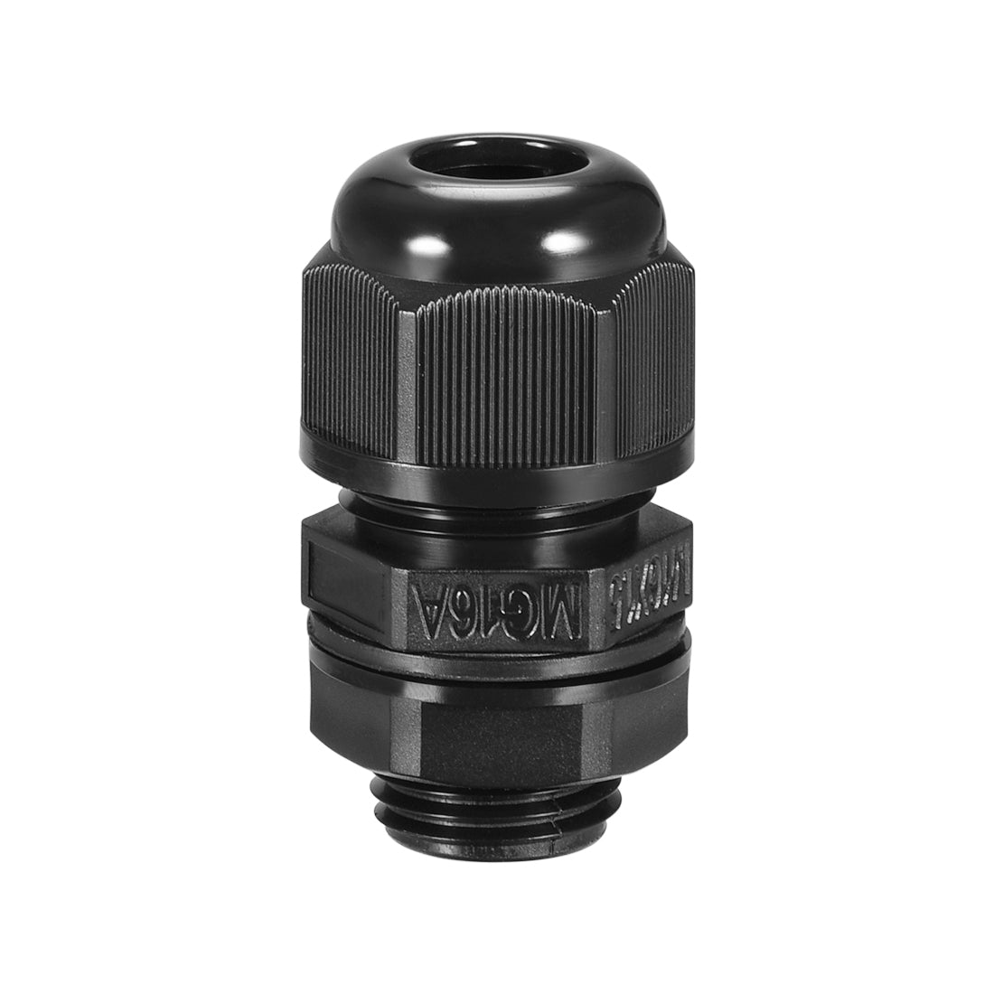 uxcell Uxcell M16 Cable Gland 4 Holes Waterproof IP68 Nylon Joint Adjustable Locknut for 2.4-3.4mm Dia Wire
