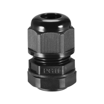Harfington Uxcell PG11 Cable Gland 6 Holes Waterproof IP68 Nylon Joint Adjustable Locknut for 1.4-2.1mm Dia Wire