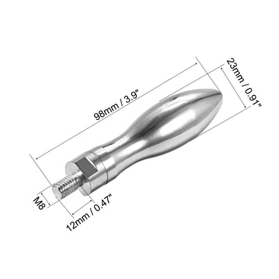 Harfington Uxcell Clamping Handles Screw Knobs Handgrips M8 x 12mm Threaded Plastic Metal Revolving Handle Grip
