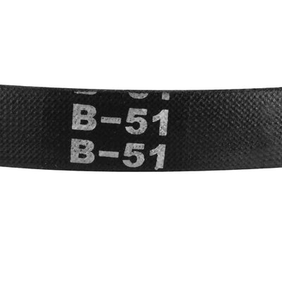 Harfington Uxcell B-51 V-Belts 51" Inner Length, B-Section Rubber Drive Belt