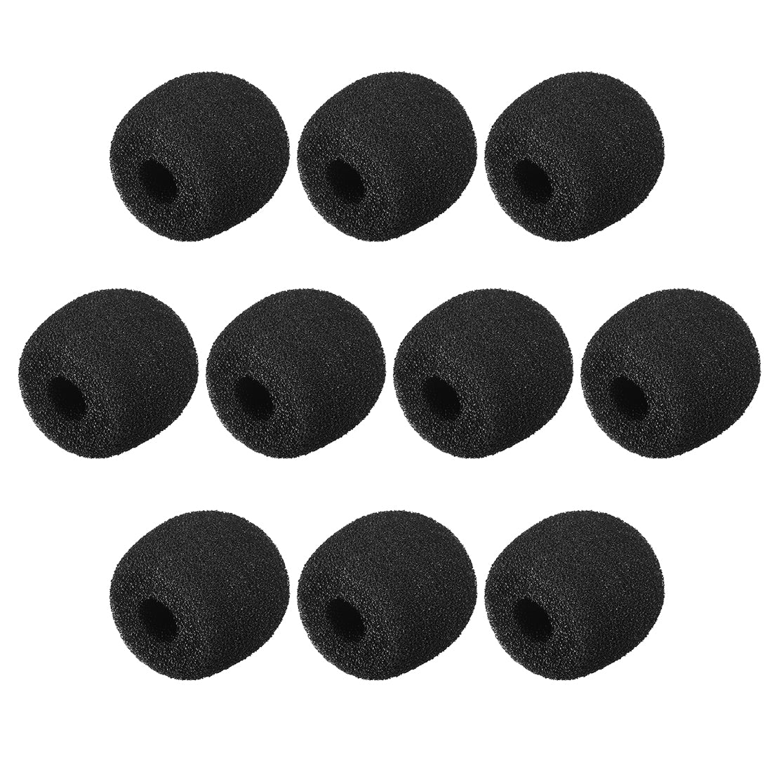 uxcell Uxcell 10PCS Foam Mic Cover Headset Microphone Windscreen Shield Protection 26mm Length for Headset Lapel Lavalier