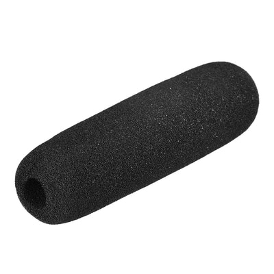Harfington Uxcell Sponge Foam Mic Cover Interview Microphone Windscreen Shield Protection Black 144mm Long