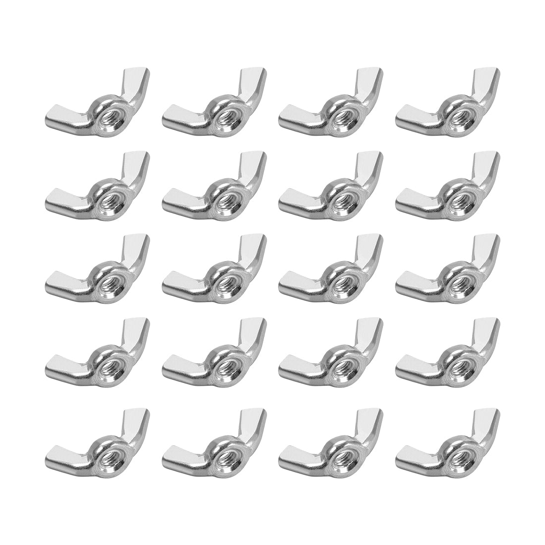 uxcell Uxcell Imperial Wing Nuts, Carbon Steel Zinc Plated Hand Twist Tighten Ear Butterfly Nut, 20 Pcs