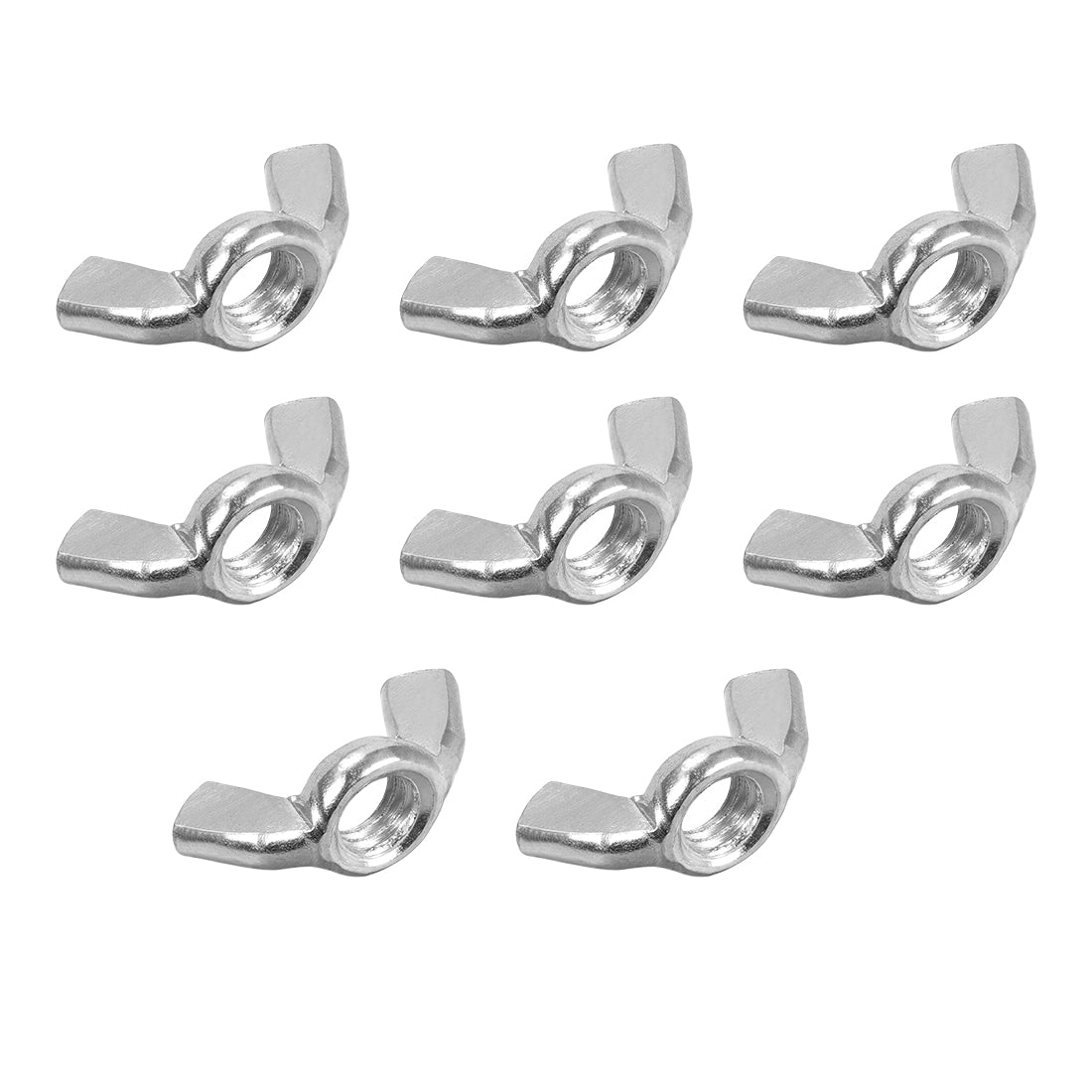 Uxcell Wing Nuts, Carbon Steel Zinc Plated Hand Twist Tighten Ear