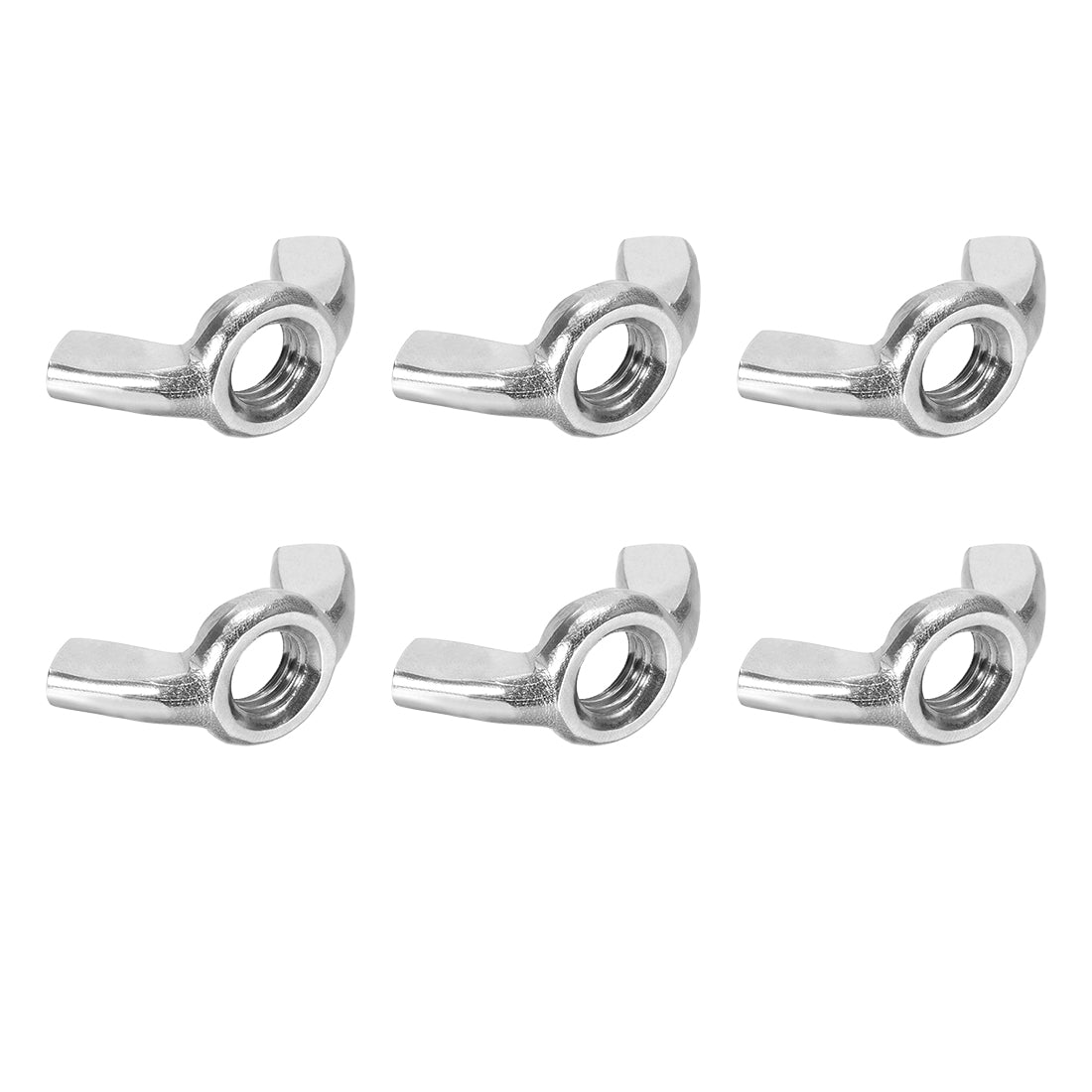 uxcell Uxcell Metric Wing Nuts, Carbon Steel Zinc Plated Hand Twist Tighten Ear Butterfly Nut, 6 Pcs