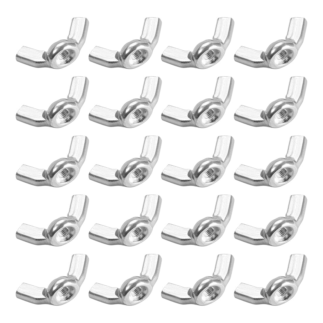 uxcell Uxcell M3 Wing Nuts, Carbon Steel Zinc Plated Hand Twist Tighten Ear Butterfly Nut, 20 Pcs
