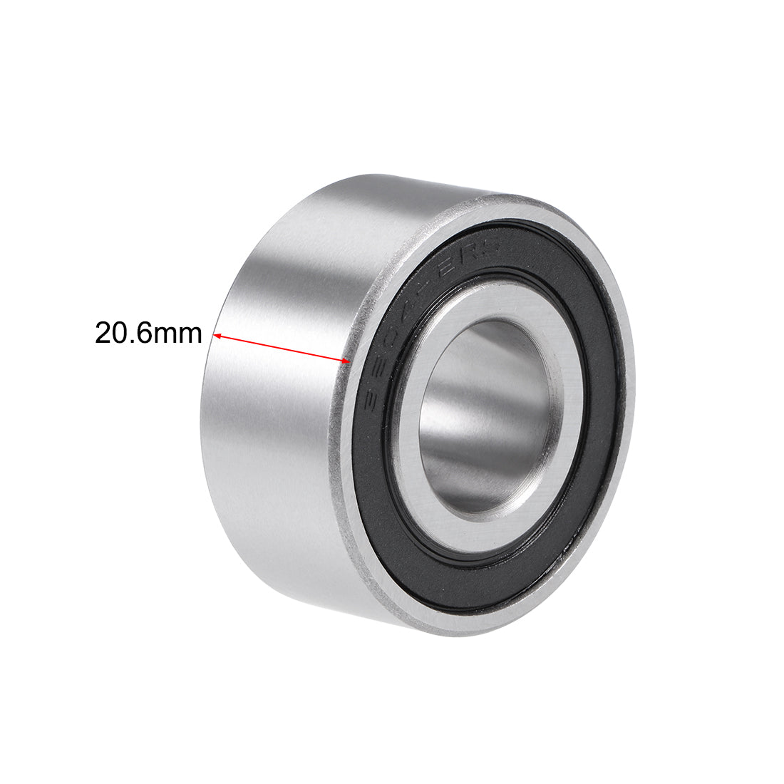 uxcell Uxcell 3204-2RS Angular Contact Ball Bearing 20x47x20.6mm Sealed Bearings 5204-2RS