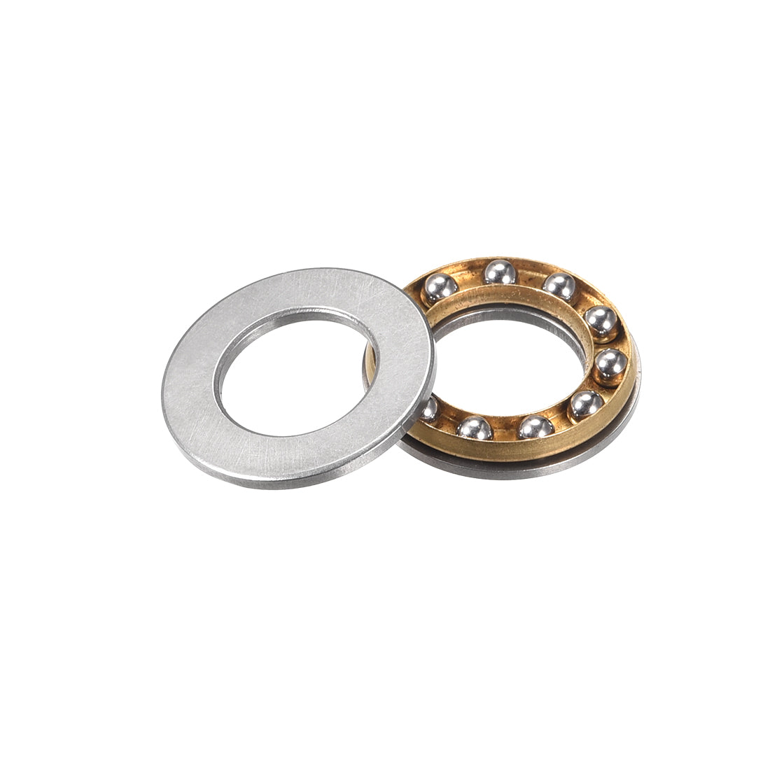 uxcell Uxcell F12-21M Miniature Thrust Ball Bearings 12x21x5mm Chrome Steel with Washers 2 Pcs