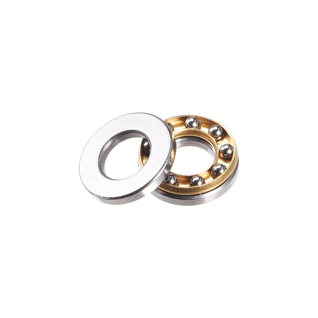 uxcell Uxcell F5-10M Miniature Thrust Ball Bearings 5x10x4mm Chrome Steel with Washers 2 Pcs