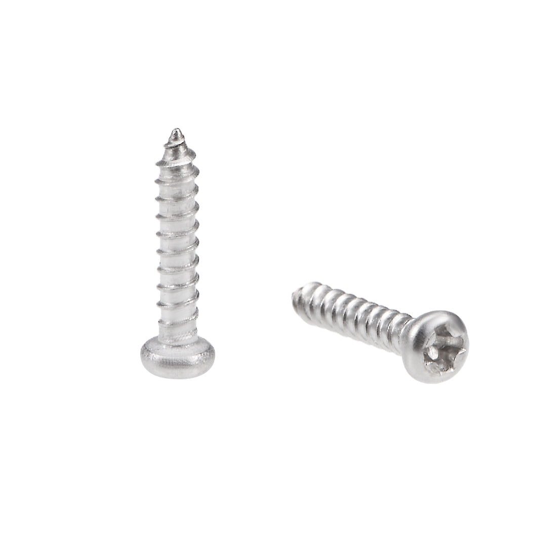 uxcell Uxcell 2x10mm Self Tapping Screws Phillips Pan Head Screw 316 Stainless Steel Fasteners Bolts 50Pcs