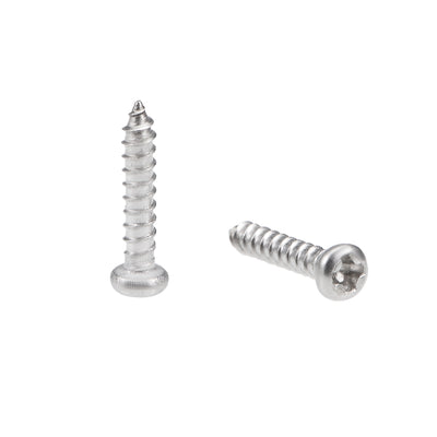 Harfington Uxcell 2x10mm Self Tapping Screws Phillips Pan Head Screw 316 Stainless Steel Fasteners Bolts 50Pcs