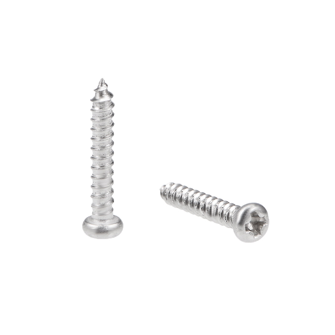 uxcell Uxcell 2x12mm Self Tapping Screws Phillips Pan Head Screw 316 Stainless Steel Fasteners Bolts 50Pcs