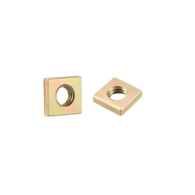 Harfington Carbon Steel Yellow Zinc Plated Square Nuts