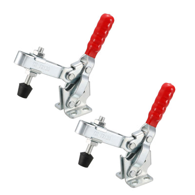 Harfington Uxcell 2 Pcs Hand Tool Vertical Toggle Clamp Quick Release Clamp 500 lbs/227kg