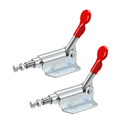 Harfington Uxcell 2 Pcs Hand Tool Pull Push Action Toggle Clamp Quick Release Clamp 130 lbs/60kg Holding Capacity 10mm Stroke