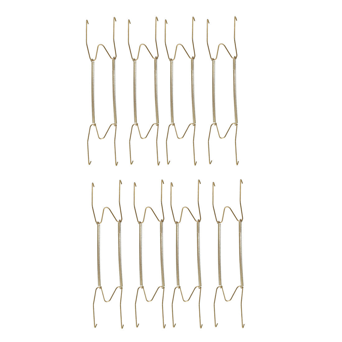 uxcell Uxcell Plate Hanger, 14-inch W Type Zinc Plated Invisible Wall Decorative Hooks, 8 Pcs