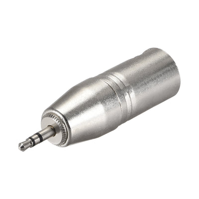 Harfington Uxcell XLR Male to 1/8" Male TRS Adapter,Gender Changer - XLR-M to 3.5mm Coupler	Adapters,Microphones Plug In Audio Connector,Mic Male Plug