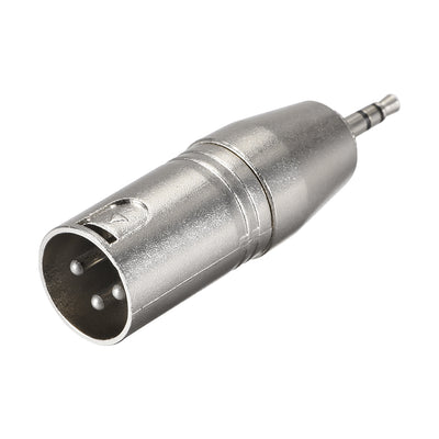 Harfington Uxcell XLR Male to 1/8" Male TRS Adapter,Gender Changer - XLR-M to 3.5mm Coupler	Adapters,Microphones Plug In Audio Connector,Mic Male Plug