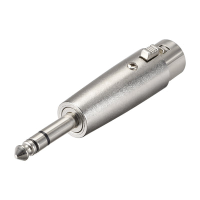 Harfington Uxcell XLR Female to 1/4" Male TRS Adapter,Gender Changer - XLR-F to 6.35mm Stereo Coupler	Adapters,Stereo Plug In Balanced Audio Connector,Mic Plug 3pcs
