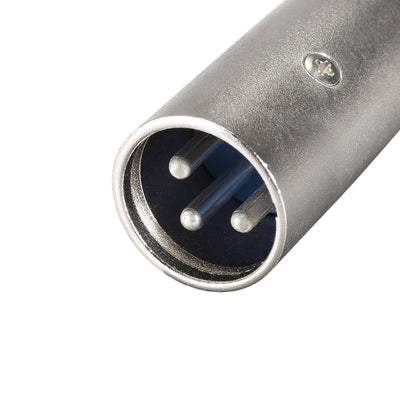 Harfington Uxcell XLR	3Pin Male to 1/4" 6.35mm Female Socket Audio Adapter,Microphone Plug In Audio Connector,Mic Male Plug