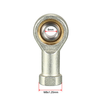 Harfington Uxcell 8mm Rod End Bearing M8x1.25mm Rod Ends Ball Joint Female Right Hand Thread