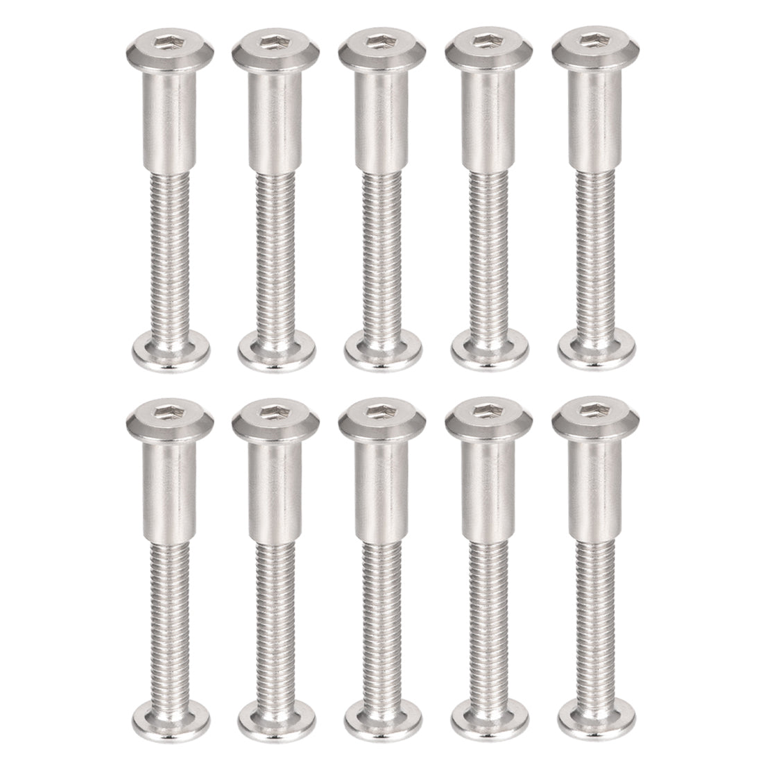 uxcell Uxcell Hex Socket Screw Post Binding Bolts Leather Fastener