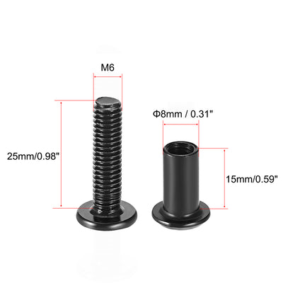 Harfington Uxcell Screw Post, Binding Bolts Leather Fastener
