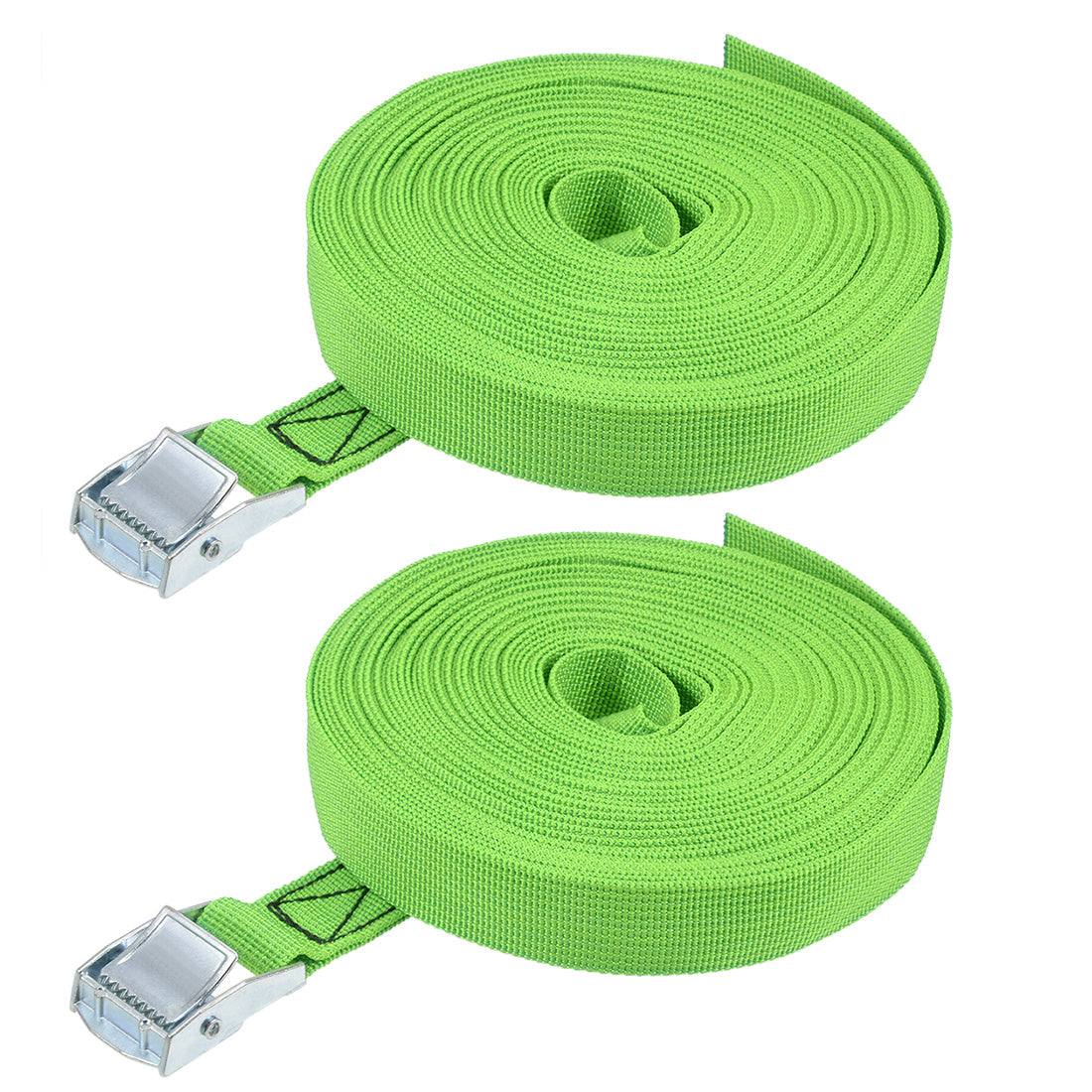 uxcell Uxcell Lashing Strap 1" x 39' Cargo Tie Down Straps with Cam Lock Buckle Up to 551lbs Green 2pcs