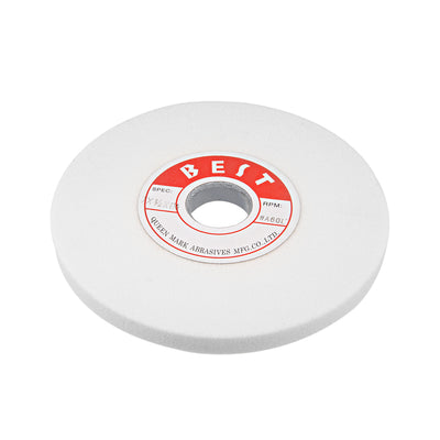 Harfington Uxcell 7-Inch Bench Grinding Wheels White Aluminum Oxide WA 100 Grit for Surface Grinding