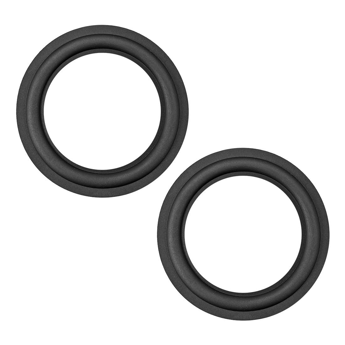 uxcell Uxcell 4.5" 4.5 inch Speaker Rubber Edge Surround Rings Replacement Part for Speaker Repair or DIY 2pcs