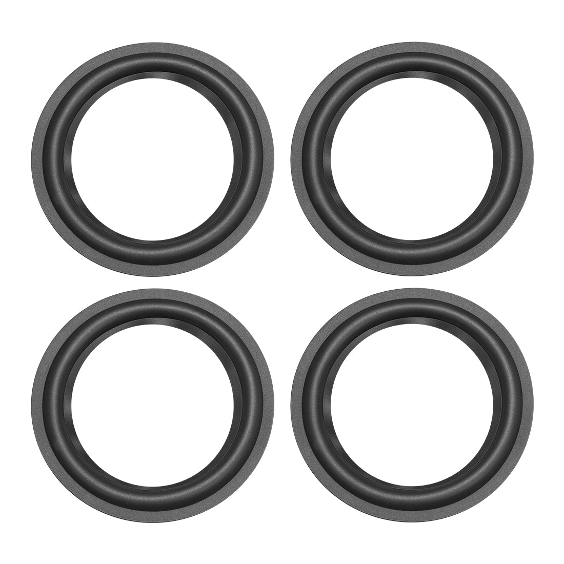 uxcell Uxcell 5.5" 5.5 Inch Speaker Rubber Edge Surround Rings Replacement Part for Speaker Repair or DIY 4pcs