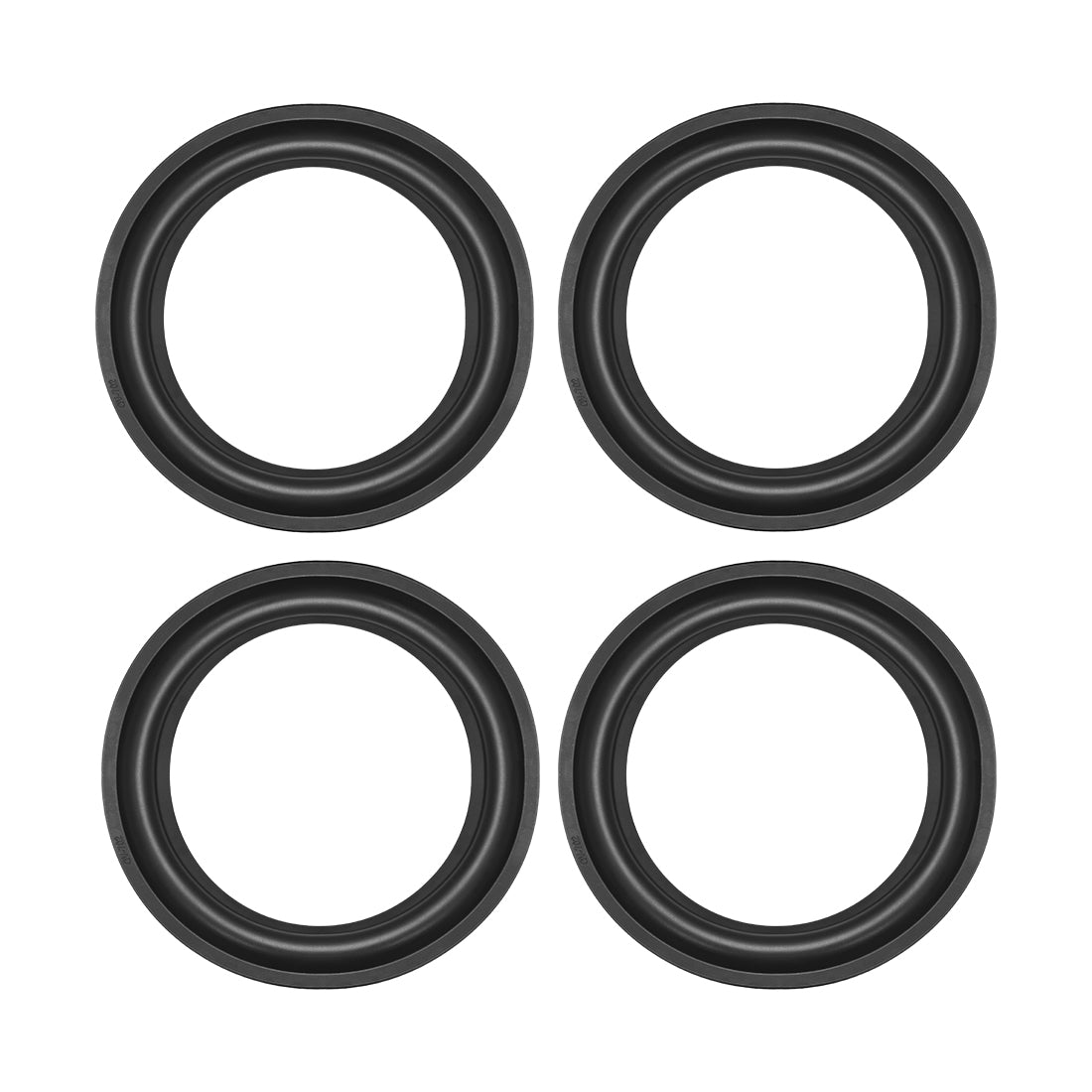 uxcell Uxcell 6.57" 6.57inch Speaker Rubber Edge Surround Rings Replacement Part for Speaker Repair or DIY 4pcs