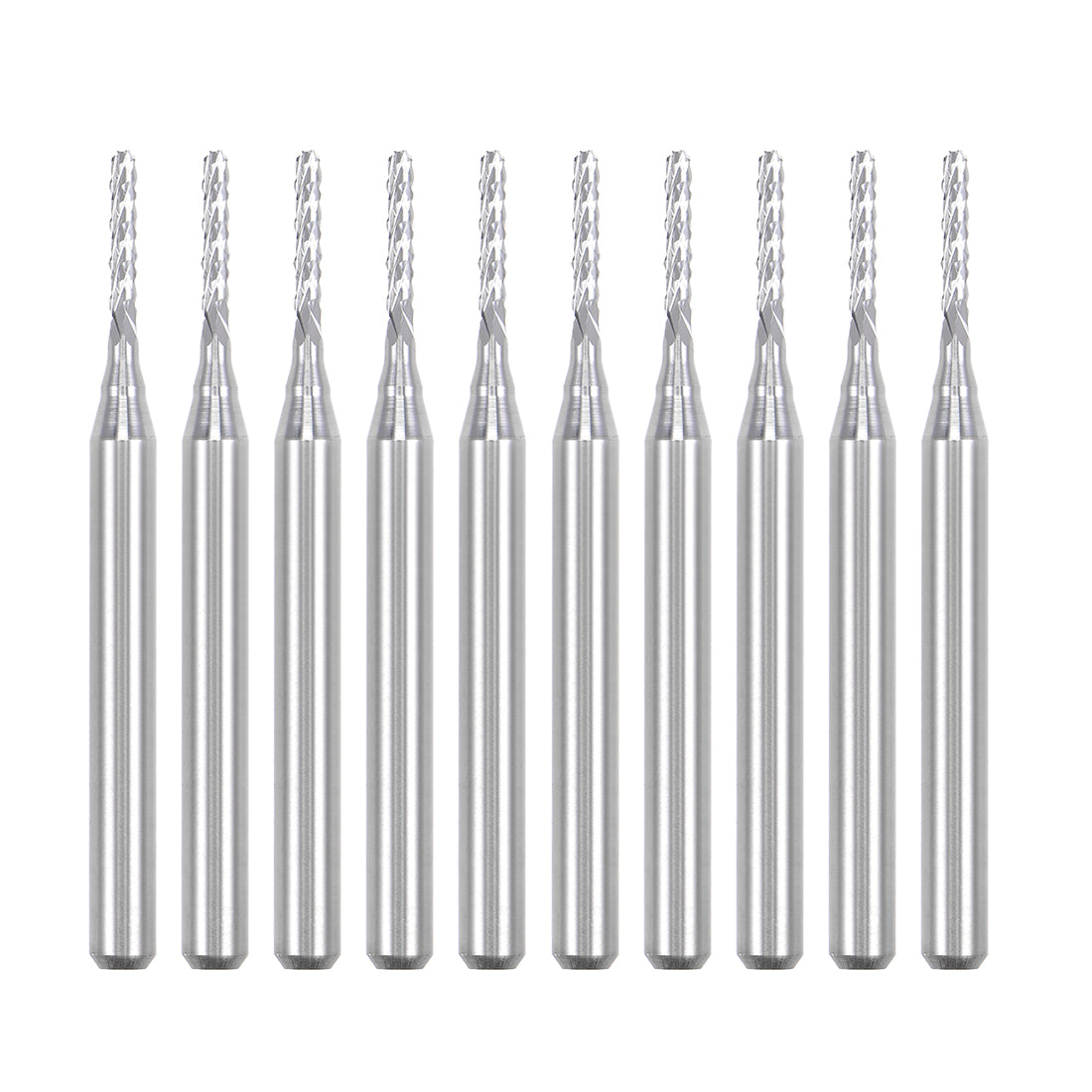 Uxcell 10Pcs 2.1mm Carbide End Mill Engraving Milling Cutter CNC