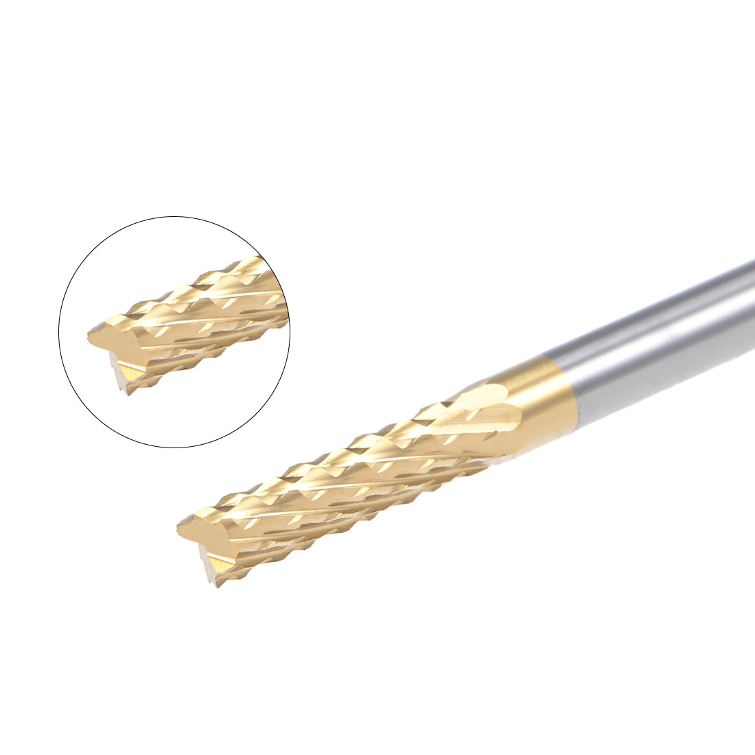 uxcell Uxcell Titanium Coat Carbide End Mill Engraving Milling Cutter CNC Router Bits for PCB Machine