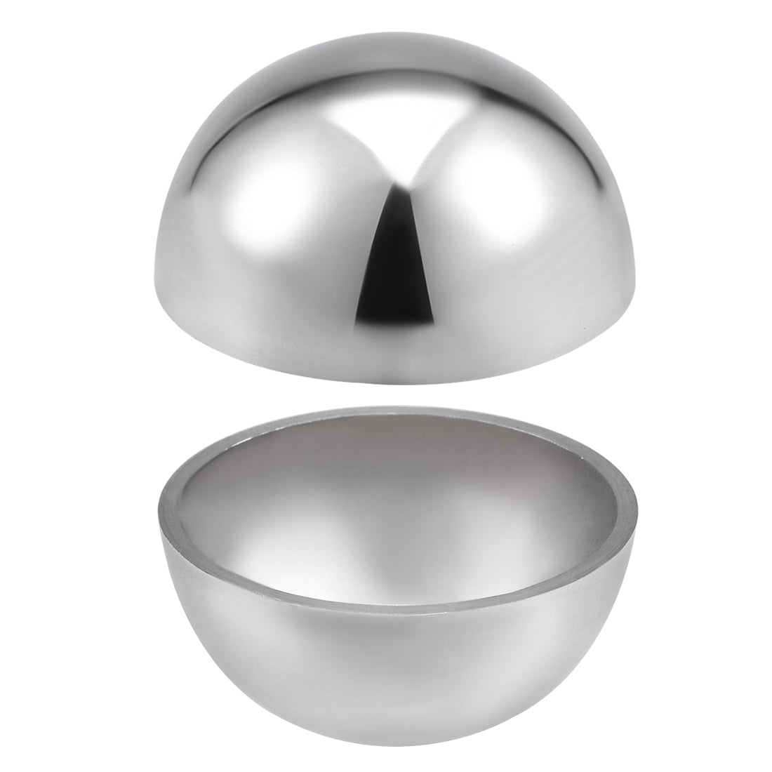 uxcell Uxcell 32mm(1.26") Dia. Decorative Hollow Half Cap Ball 304 Stainless Steel for Staircase Handrail Post 2pcs