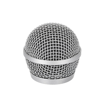 Harfington Uxcell Microphone Ball Head Mesh Grill Metal Windscreen with Black Inside Foam Filter for PG48 PG58 PGX2 BLX288 PG288 PGX24