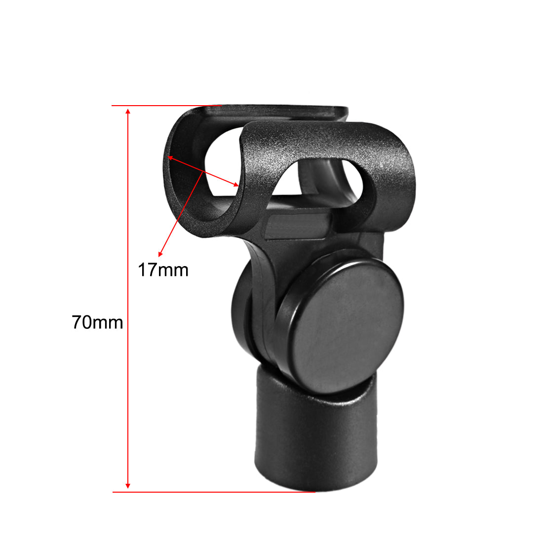 uxcell Uxcell 2Pcs Universal Microphone Mic Clip Holder for 17mm Mic Stand Handheld  15mm Thread Dia