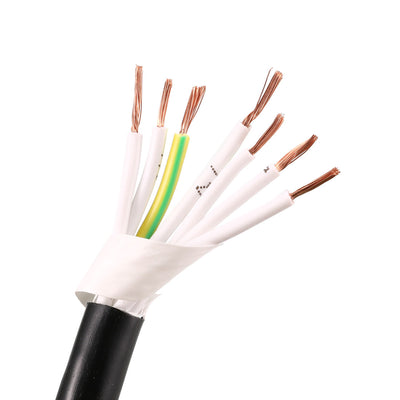 Harfington Uxcell RVV Wire Cable Extension Cord Copper Wire Electric Conductor 7 Core 18 AWG