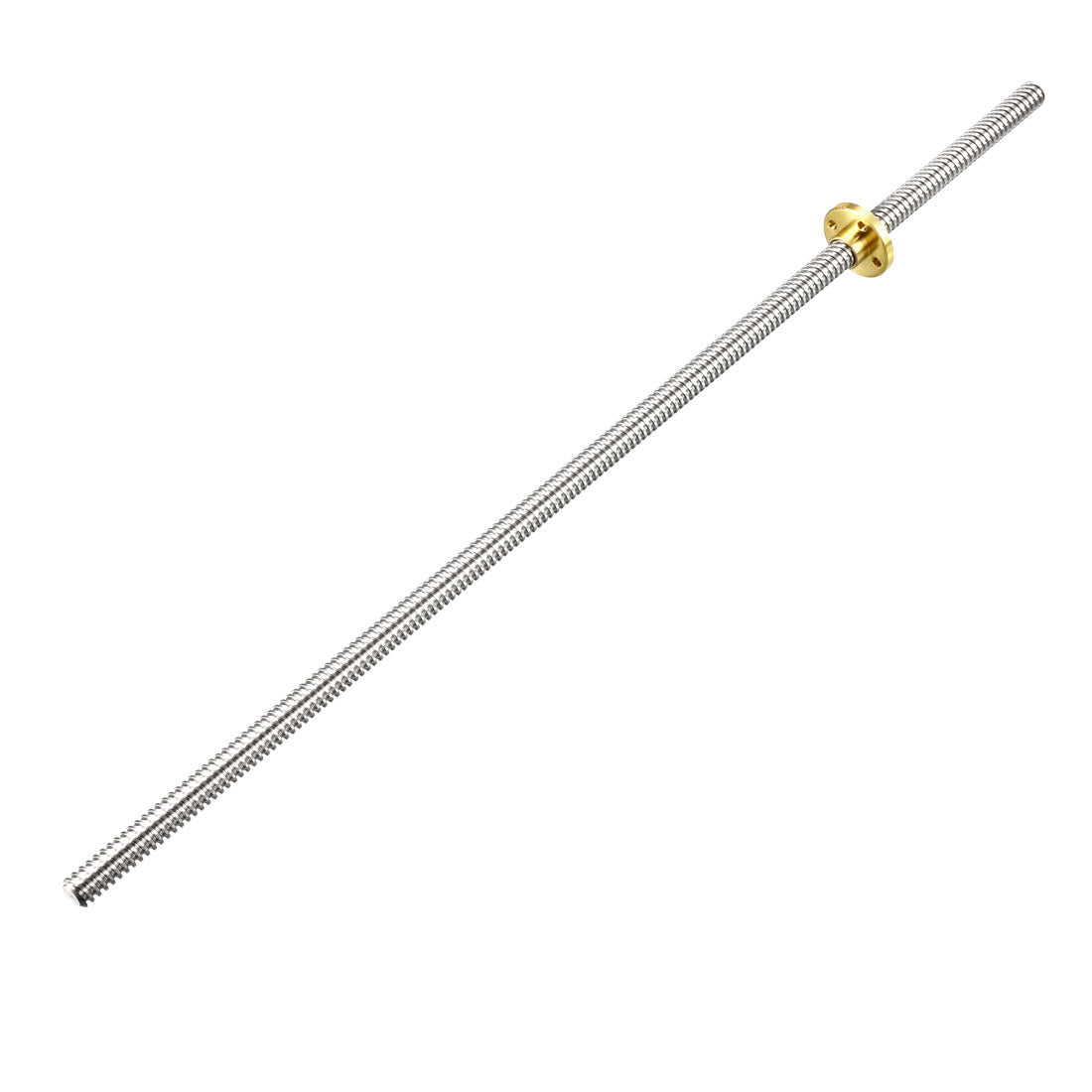uxcell Uxcell 350mm T8 Pitch 2mm Lead 2mm Lead Screw Rod with Copper Nut for 3D Printer