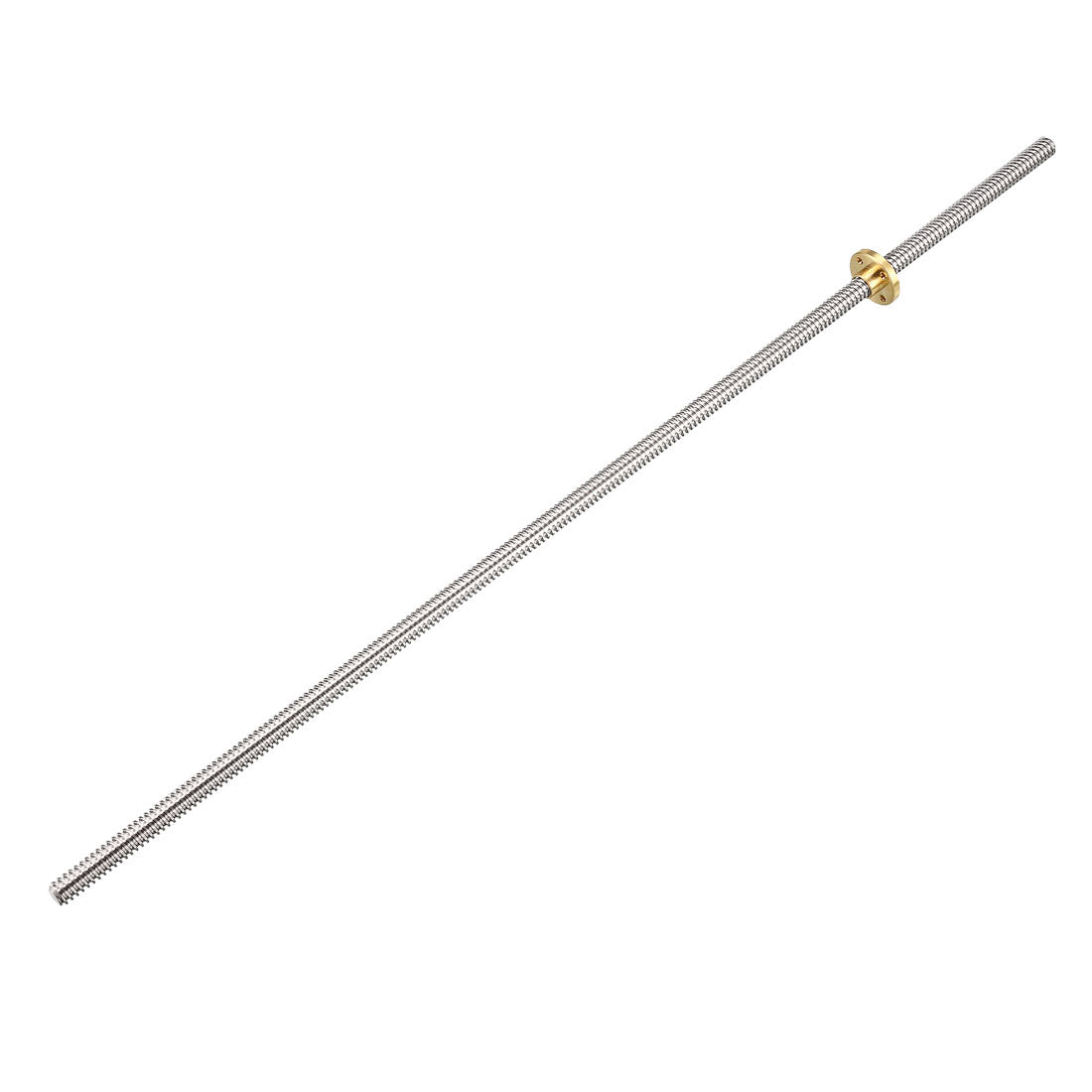 uxcell Uxcell 400mm T8 Pitch 2mm Lead 2mm Lead Screw Rod with Copper Nut for 3D Printer