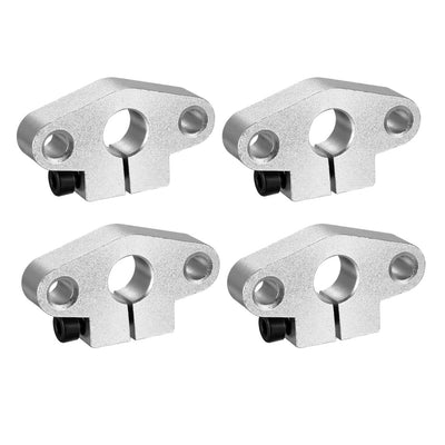 Harfington Uxcell 4PCS SHF10 Linear Motion Rail Clamping Rod Rail Guide Support for 10mm Dia Shaft