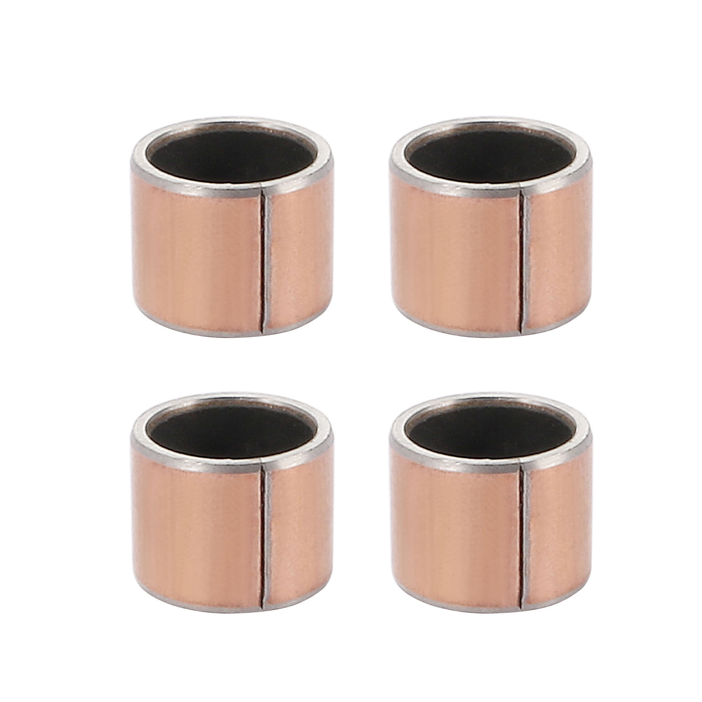 uxcell Uxcell Sleeve (Plain) Bearings 12mm Bore 15mm OD 12mm L Wrapped Oilless Bushings 4pcs